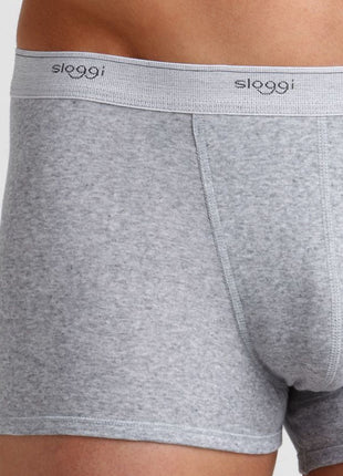 Sloggi short basic grey heren 10004753-0034 Sloggi boxer basic grey hommes