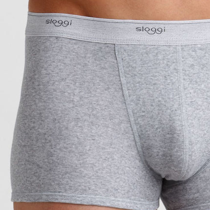 Sloggi short basic grey heren 10004753-0034 Sloggi boxer basic grey hommes