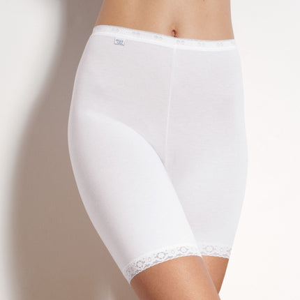 Sloggi short basic+ long white dames 10007643-0003 Sloggi shorty basic+ long white femmes