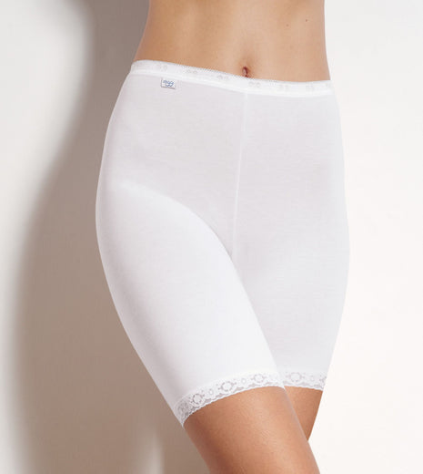 Sloggi short basic+ long white dames 10007643-0003 Sloggi shorty basic+ long white femmes