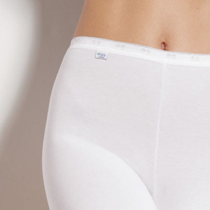 Sloggi short basic+ long white dames 10007643-0003 Sloggi shorty basic+ long white femmes