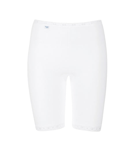 Sloggi short basic+ long white dames 10007643-0003 Sloggi shorty basic+ long white femmes