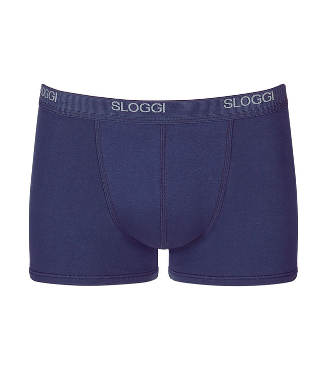 Sloggi short basic night blue heren 10004753-0080 Sloggi boxer basic night blue hommes