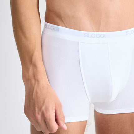 Sloggi short basic white heren 10004753-0003 Sloggi boxer basic white hommes