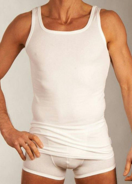 Sloggi singlet basic sh02 vest white heren 10099459-0003 Sloggi débardeur basic sh02 vest white hommes
