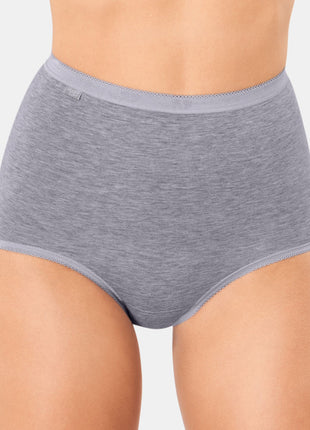 Sloggi slip basic+ maxi cotton grey combination dames 10005037-M013 Sloggi slip basic+ maxi cotton grey combination femmes