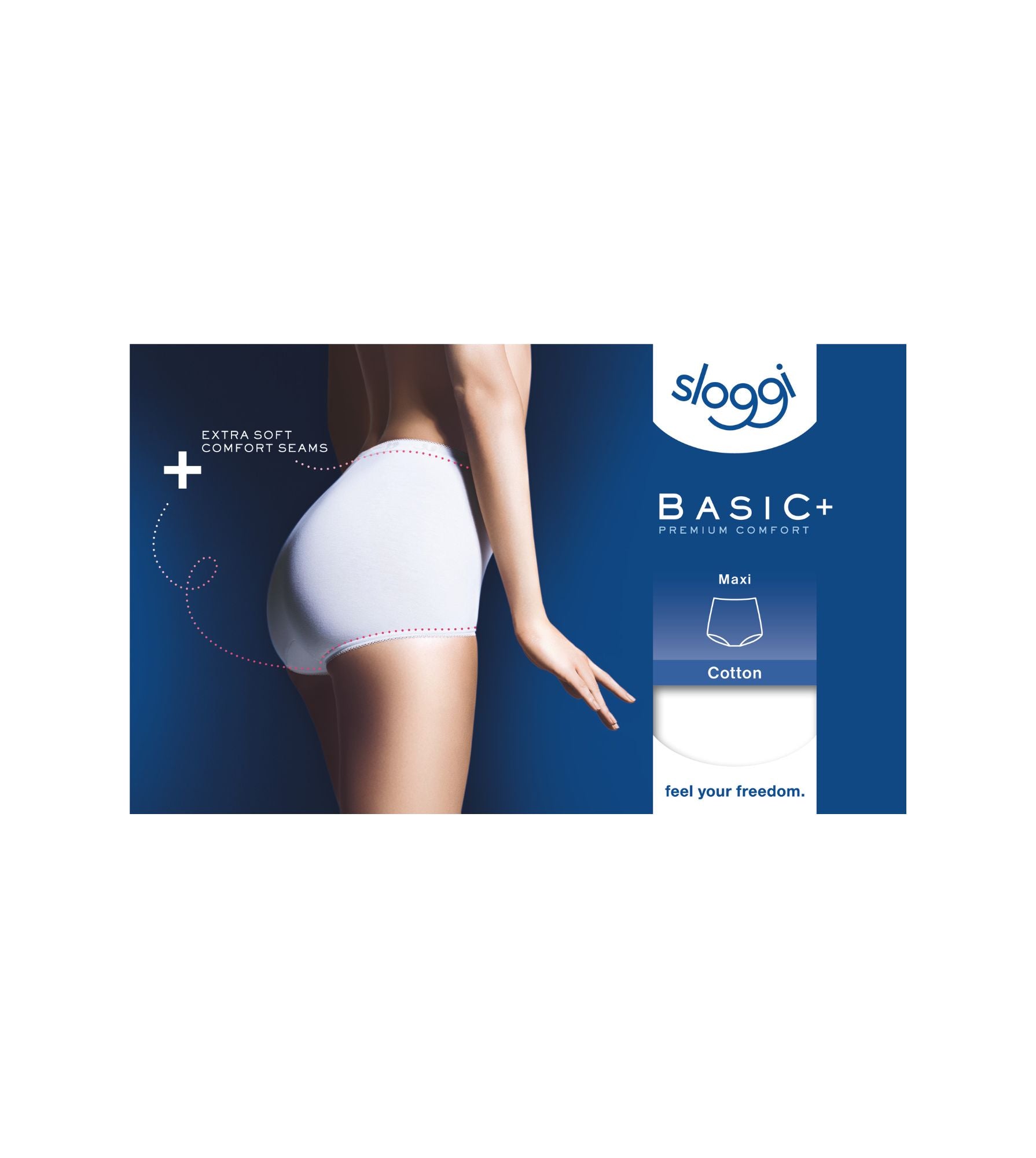 Sloggi slip basic+ maxi cotton white dames – MyComfort24