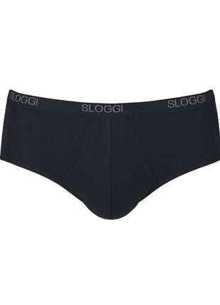 Sloggi slip basic midi black heren 10004712-0004 Sloggi slip basic midi black hommes
