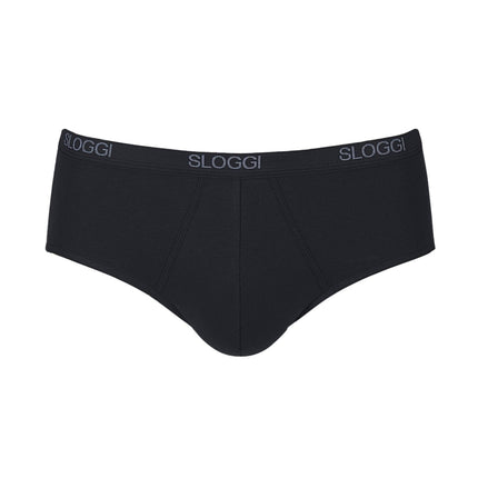 Sloggi slip basic midi black heren 10004712-0004 Sloggi slip basic midi black hommes