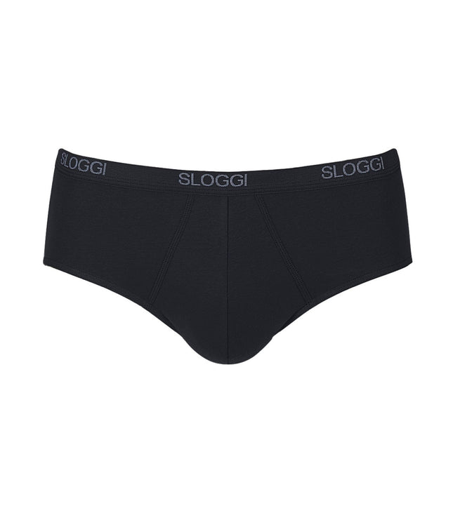 Sloggi slip basic midi black heren 10004712-0004 Sloggi slip basic midi black hommes