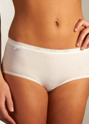 Sloggi slip basic+ midi cotton white dames 10005038-0003 Sloggi slip basic+ midi cotton white femmes
