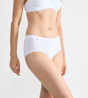 Sloggi slip basic+ midi cotton white femmes