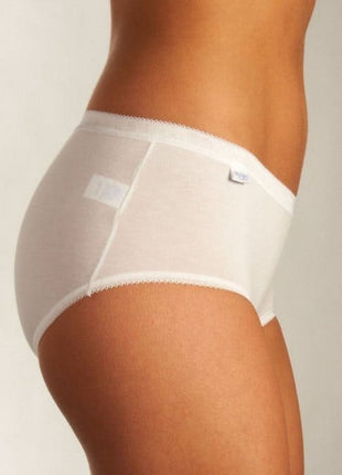 Sloggi slip basic+ midi cotton white dames 10005038-0003 Sloggi slip basic+ midi cotton white femmes
