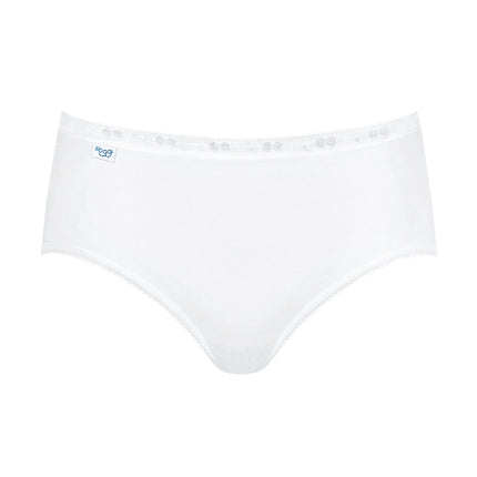 Sloggi slip basic+ midi cotton white dames 10005038-0003 Sloggi slip basic+ midi cotton white femmes