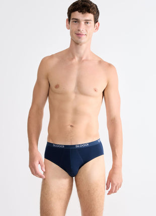 Sloggi slip basic midi night blue heren 10004712-0080 Sloggi slip basic midi night blue hommes