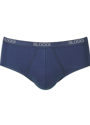 Sloggi slip basic midi night blue heren 10004712-0080 Sloggi slip basic midi night blue hommes
