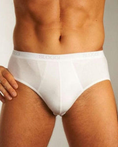 Sloggi slip basic midi white heren 10004712-0003 Sloggi slip basic midi white hommes
