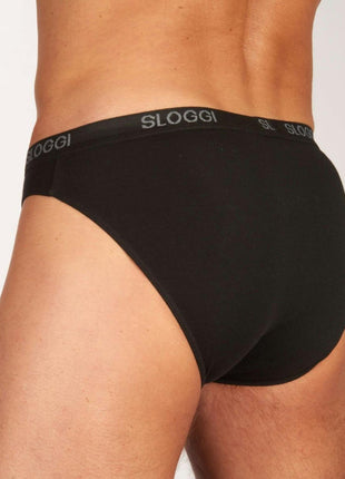 Sloggi slip basic mini black heren 10004711-0004 Sloggi slip basic mini black hommes
