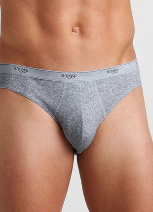 Sloggi slip basic mini grey heren 10004711-0034 Sloggi slip basic mini grey hommes