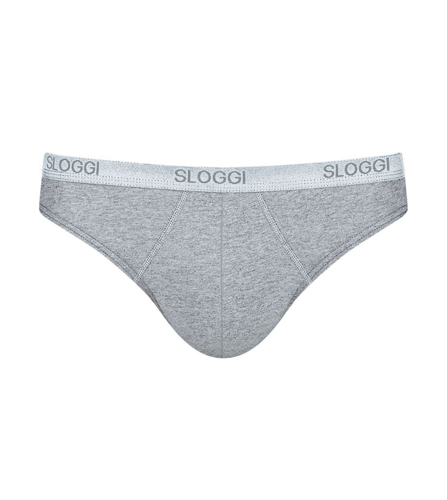 Sloggi slip basic mini grey heren 10004711-0034 Sloggi slip basic mini grey hommes
