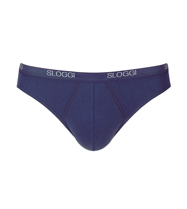 Sloggi slip basic mini night blue heren 10004711-0080 Sloggi slip basic mini night blue hommes