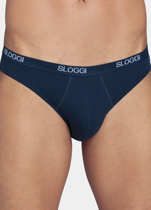 Sloggi slip basic mini night blue heren 10004711-0080 Sloggi slip basic mini night blue hommes