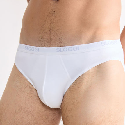 Sloggi slip basic mini white heren 10004711-0003 Sloggi slip basic mini white hommes