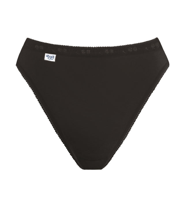 Sloggi slip basic+ tai cotton black dames 10005039-0004 Sloggi slip basic+ tai cotton black femmes