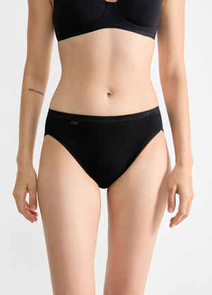 Sloggi slip basic+ tai cotton black dames 10005039-0004 Sloggi slip basic+ tai cotton black femmes