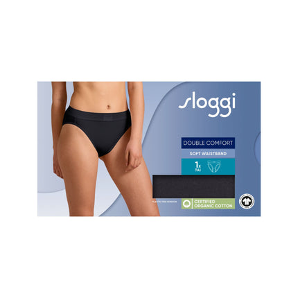 Sloggi slip double comfort t tai black dames 10222804-0004 Sloggi slip double comfort t tai black femmes