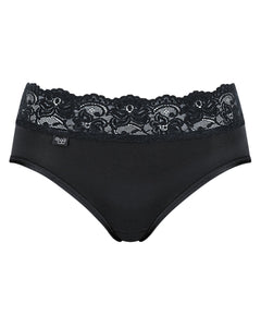 Sloggi slip romance midi black dames 10031896-0004 Sloggi slip romance midi black femmes