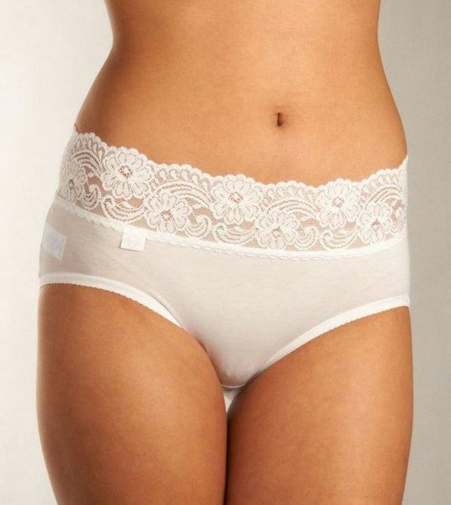 Sloggi slip romance midi white dames 10031896-0003 Sloggi slip romance midi white femmes
