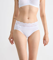 Sloggi slip romance midi white femmes
