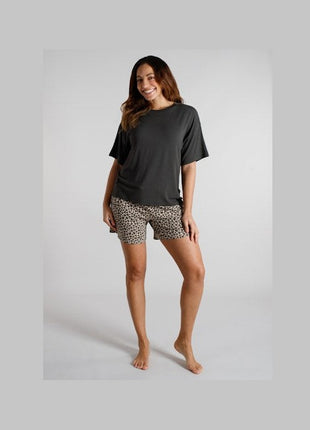 Tom Tailor pyjamashirt round neck solid grey dames