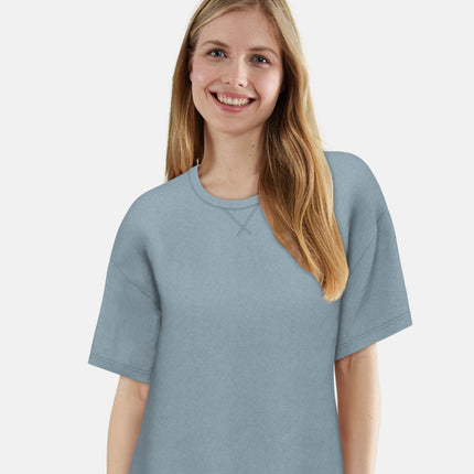 Tom Tailor pyjama korte broek aberdeen blue dames 60410-6562-621 Tom Tailor pyjama pantalon court aberdeen blue femmes