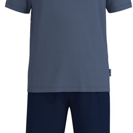 Tom Tailor pyjama korte broek maine blue heren 71506-4009-620 Tom Tailor pyjama pantalon court maine blue hommes