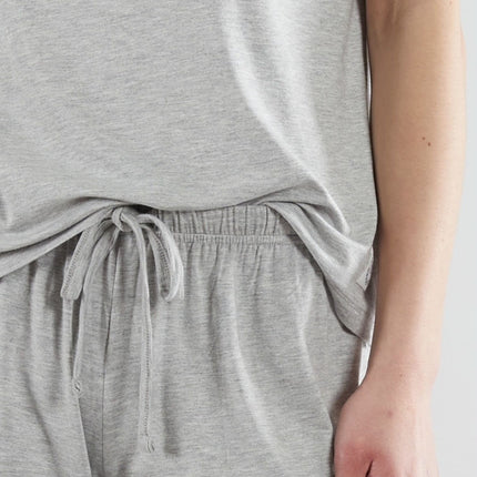 Tom Tailor pyjama korte broek manila grey dames 60327-6085-821 Tom Tailor pyjama pantalon court manila grey femmes