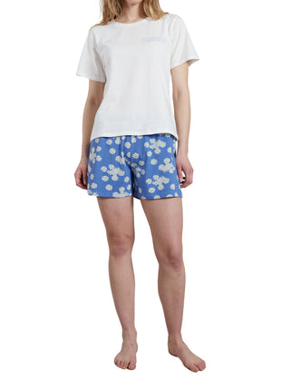 Tom Tailor pyjama korte broek mol light blue dames 60234-6061-615 Tom Tailor pyjama pantalon court mol light blue femmes