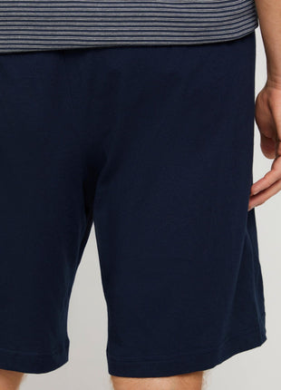 Tom Tailor pyjama korte broek nebraska dark blue heren 70907-5607-632 Tom Tailor pyjama pantalon court nebraska dark blue hommes