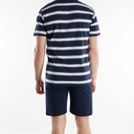 Tom Tailor pyjama korte broek orlando blue heren 71510-4009-622 Tom Tailor pyjama pantalon court orlando blue hommes