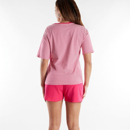 Tom Tailor pyjama korte broek stirling red dames 60416-6061-422 Tom Tailor pyjama pantalon court stirling red femmes