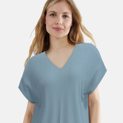 Tom Tailor pyjama lange broek aberdeen blue dames 60403-6085-625 Tom Tailor pyjama pantalon long aberdeen blue femmes