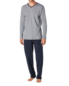 Tom Tailor pyjama lange broek nevada dark blue heren 71112-5607-632 Tom Tailor pyjama pantalon long nevada dark blue hommes
