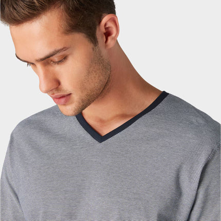 Tom Tailor pyjama lange broek nevada dark blue heren 71112-5607-632 Tom Tailor pyjama pantalon long nevada dark blue hommes
