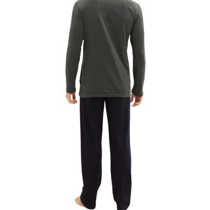 Tom Tailor pyjama lange broek nevada dark green heren 71112-5607-332 Tom Tailor pyjama pantalon long nevada dark green hommes
