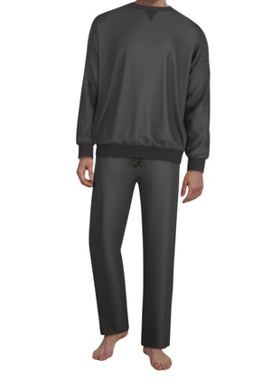Tom Tailor pyjama lange broek rhodos black heren 71479-3041-920 Tom Tailor pyjama pantalon long rhodos black hommes
