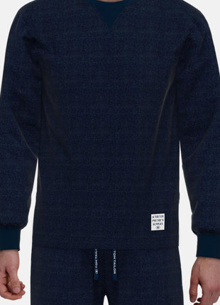 Tom Tailor pyjama lange broek rhodos dark blue heren 71469-3028-630 Tom Tailor pyjama pantalon long rhodos dark blue hommes