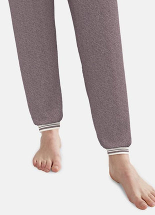 Tom Tailor pyjama lange broek sitia lila dames 60353-6562-721 Tom Tailor pyjama pantalon long sitia lila femmes