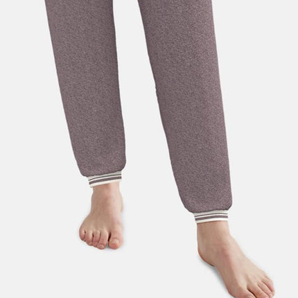 Tom Tailor pyjama lange broek sitia lila dames 60353-6562-721 Tom Tailor pyjama pantalon long sitia lila femmes