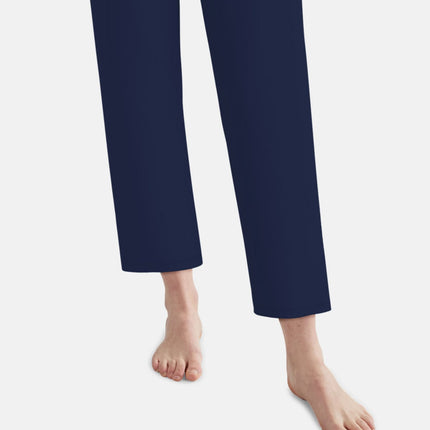 Tom Tailor pyjama lange broek stirling brown dames 60425-6085-515 Tom Tailor pyjama pantalon long stirling brown femmes